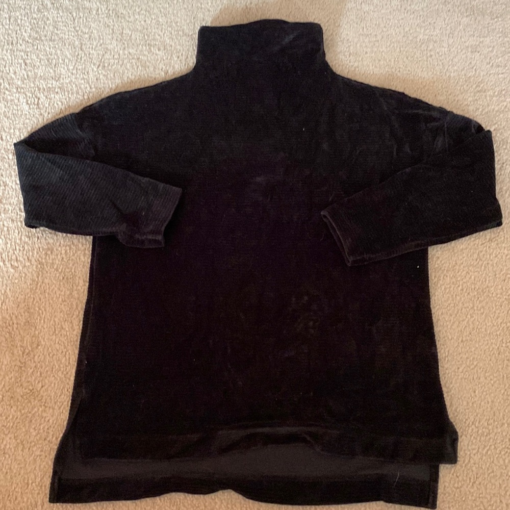 Black chenille sweater